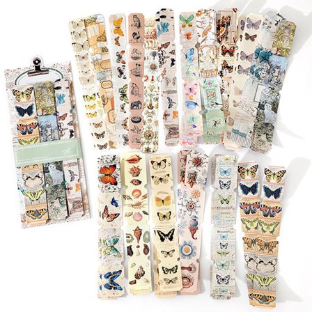 36 st Journal klistermärke papper självhäftande klistermärke tecknad design vacker utsökt Journal papper dekor för heminredning fjäril