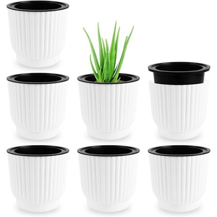 Uudet 7 kpl Automaattinen kastelu kukkaruukku, kukkaruukut, sisä- ja ulkokäyttöön