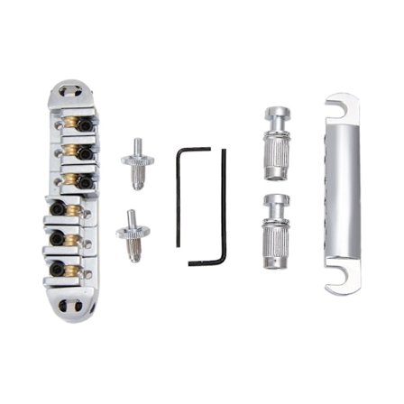 Kitaran rullasatula-silta, vaihdettava, säädettävä soittimen lisävaruste, Tune-o-matic -tyylinen sähkökitarasilta kitaristeille (haoyi)-b