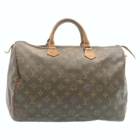 Louis Vuitton Vintage, Pre-owned Speedy 35 Monogram Handbag Bruin, unisex, Maat:ONE Size