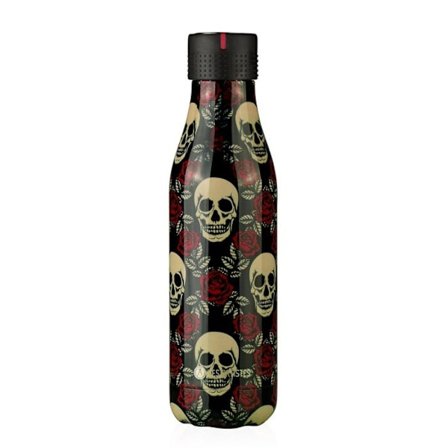 Isolerad flaska - LES ARTISTES PARIS - Bottle'up - 50 cL - Dubbelvägg av rostfritt stål - Skalle