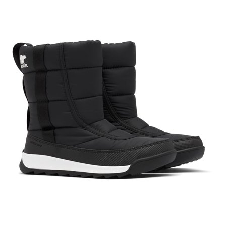 Sorel Youth Whitney II Puffy Mid Children lined boots Black 32