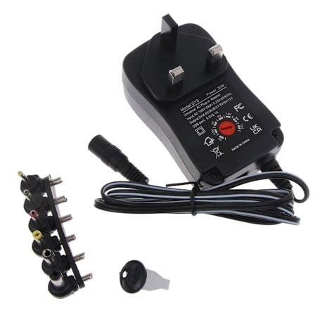 3-12V AC/DC power 3-12V Justerbar spänning Power Multifunktionsladdare med USB utgång 6 DC-tips