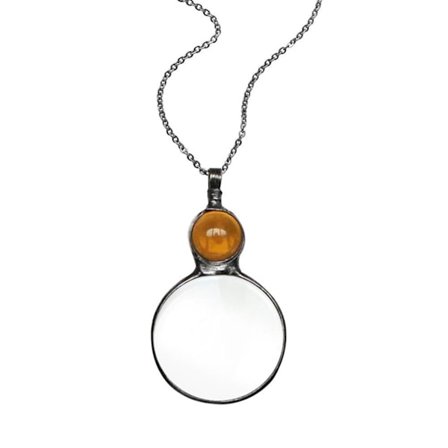 Lupe Anheng Halskjede Gave - 2022 Forstørrelsesglass Halskjede Vintage 10X Forstørrelsesleser Dekorativ Gave