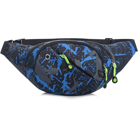 Bum Bag Bæltetaske - Fashion Bumbag til Kvinder og Mænd, 4 Lommer Justerbar Bæltetaske til Løb Vandring Hundeluftning Udendørs