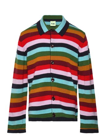 FUB Striped Jacket - Multi/patterned - 100