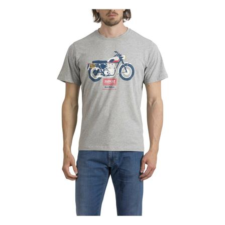 Barbour, T-Shirt Szary, Mężczyzna, Rozmiar: M