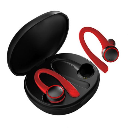 Bluetooth-headset Tws Bluetooth 5.0 Trådlöst sportheadset Over Ear-hörlurar Öronkrok Manövrering Stereo Öronproppar Med Mikrofon Vattentätt headset
