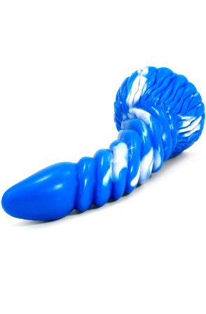 FantasyColors Arkan Dildo Blau-Weiß 23cm