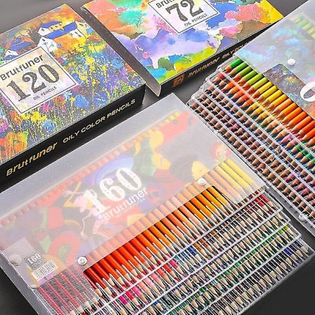 Back To School 150/120/72/48 Colors Brutfuner Colored Pencils Professional Colour Drawing Coloring Pencil
