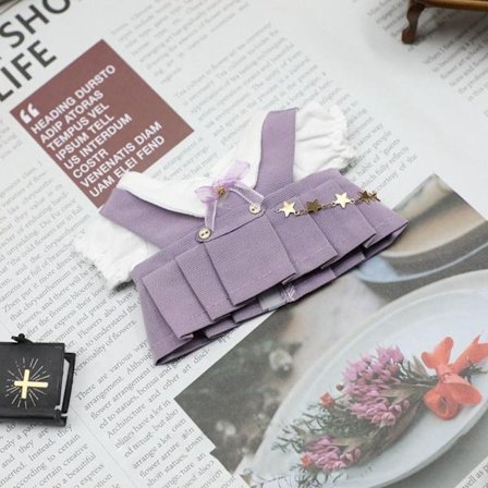 Dukkeklær T-skjortekjole LILLA