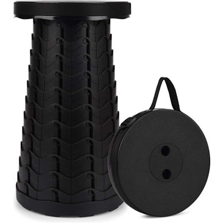 Bærbar teleskopisk skammel, 2. generations foldbar skammel til camping