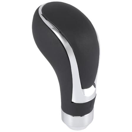 Læder Gear Stick Shift Knob, Bil Gearskifte Knapper Håndtag Til De Fleste Manuelle Gearkasser Black
