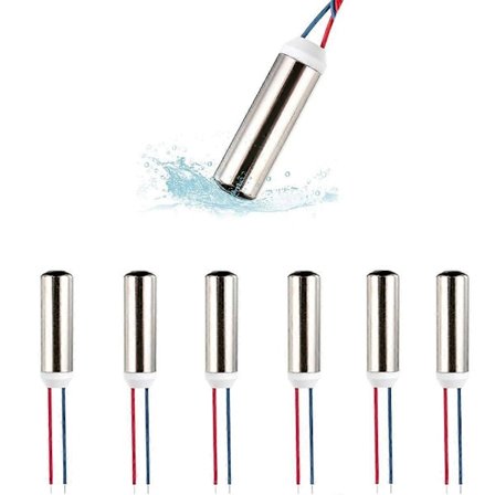 6 stk. DC Coreless Vibrationsmotor 7X25Mm Vandtæt Vibrationsmotor 1-6V 8000-2000RPM Velegnet til Vi