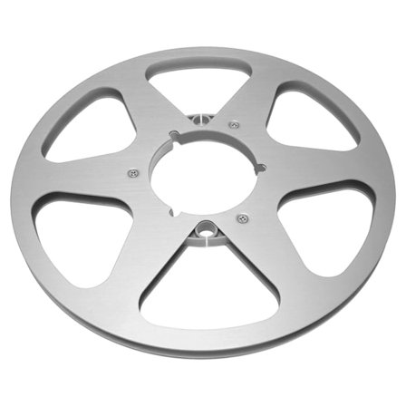 1/4 tum 10 tum Tom Spole Nab Öppen Spole Aluminiumlegering 6 Vindmotståndshål Silver Inspelningsspole