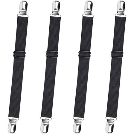Sengeskærmclips, 4 stk. Justerbare sengestropper Heavy Duty Bed S