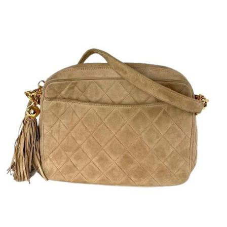 Chanel Vintage, Pre-owned Suede chanel-bags Beige, Dames, Maat:ONE Size