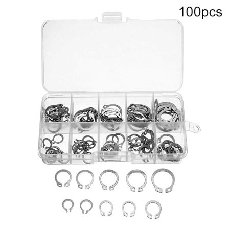 100 ST Circlip Set E-typ Cir Clip Lock Snap Ring