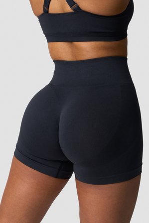 Smooth Seamless Midi Shorts Navy