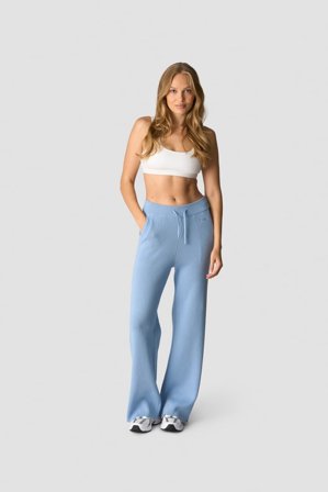Soft Knit Oversized Pants Light Blue