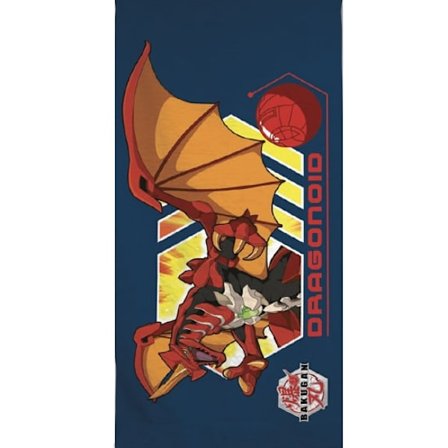 Bakugan badhandduk, strandhandduk 70x140 cm (Snabbtorkande)