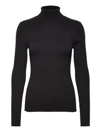 Slflydia Costa Ls Knit Rollneck Noos Black Selected Femme