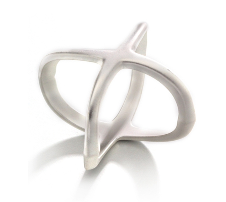 Endless Dekorasjonsring til skjerf Sølv