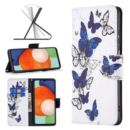 Wonderland Samsung Galaxy A13 4G Läppäkotelo - Butterflies