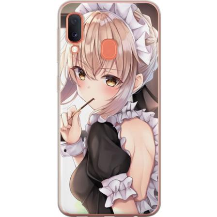 Samsung Galaxy A20e Gennemsigtig cover Anime Pige Sød