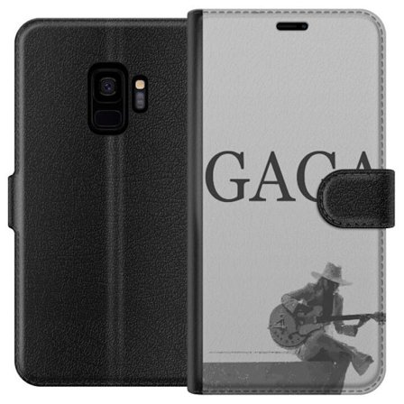 Yhteensopiva Lompakkokotelo Samsung Galaxy S9 Stitch ympäröity mustikoilla söpössä kawaii-tyylisessä nallekarhussa