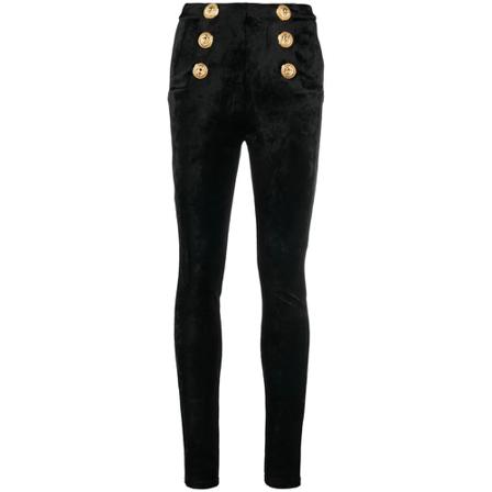 Balmain Skinny Broek , Zwart , Dames , Maat: S