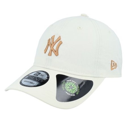 New Era - MLB Beige adjustable Keps - New York Yankees Recycled 9TWENTY Stone/Dark Sand Adjustable @ Hatstore