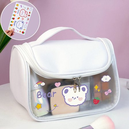 Sminkepose Kosmetisk oppbevaring HVIT