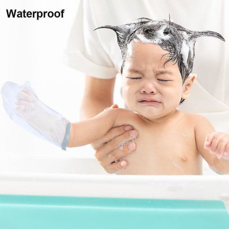 Vanntett Armstøtte Deksel Bandasje Armskjold Dusj Badekar Gips Vanntett Lav Gjenbrukbar Barn Kort Arm