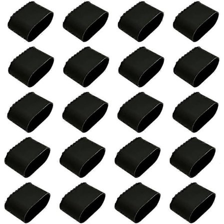 Tuolinjalan suojukset, 20 kpl pakkaus, lattiasuoja, jalkasuojat, muovi, lattiasuojakorkki soikeille putkille, putken suojukset puutarhaan