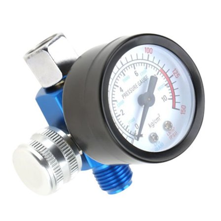 Paint Gun Pressure Regulator 1/4’’ Paint Spray Gun Pressure Gauge Spray Paint