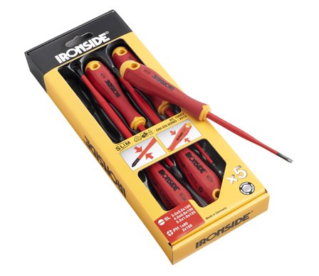 Ironside 100641 Skrutrekkersett 1000 V, 5 deler, Håndverktøy