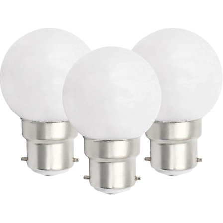 6 st B22 LED-lampa 3W Golfbollslampor B22 Bajonett Liten Globlampa Glödlampa Dimbar [DB]