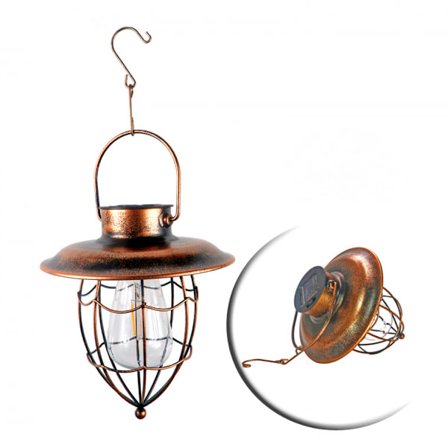 Hängande solcellslykta utomhus - Solcellslykta i vintage-stil, vatten