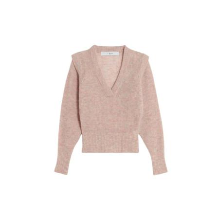 IRO V-neck Strik Pink, Dame Striktrøjer