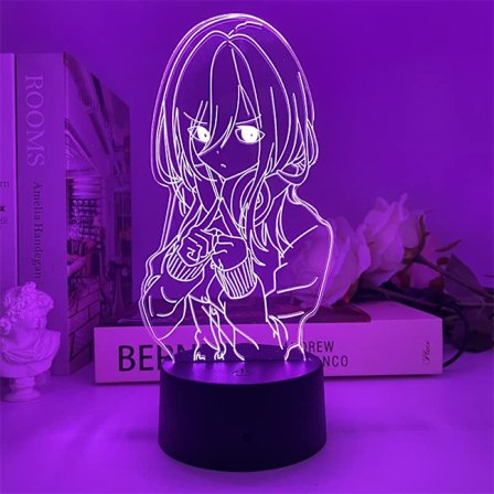 The Quintessential Quintuplets Anime Nakano Miku -hahmo RGB 3D yövalo taide kotikoriste USB makuuhuoneen pöytälamppu lapsille syntymäpäiville/lomalle/