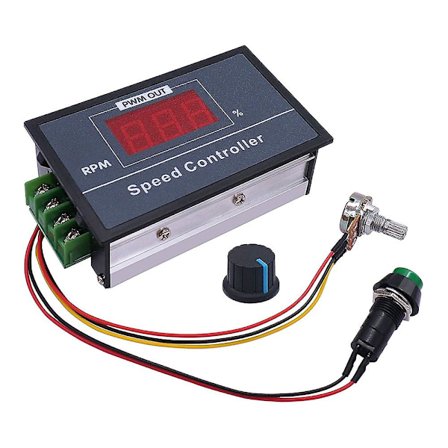 PWM DC Motor Hastighetsregulator med Digitalt Display 30A PWM Justerbar Hastighet Trinnløs Regulator