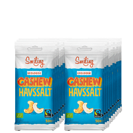Smiling 20 x Naturgodis Cashewnötter 50 g