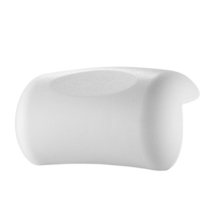 Lyxig Badkudde för Badkar - Vattentät Spa Komfort Nackstöd med Halkfria Sugkoppar, Ergonomiskt Nack- & Ryggstöd Badkudde --Vit
