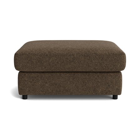 Oasis Pouf in Anthology Braun, moderner Polsterhocker im zeitlosen Design, komfortable Sitzgelegenheit für das Wohnzimmer, Abmessung 44cm.