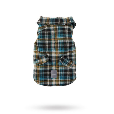 Blue Checked Shacket - Hundtäcke - Varma hundjackor & täcken från Doggie.se