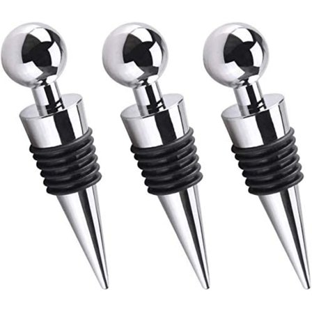3 stk flaskestopper for vinsamling rødvin champagne øl