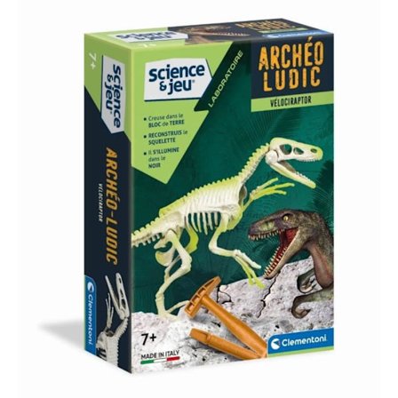 CLEMENTONI Science & Game - Archéo Ludic Vélociraptor - Vetenskapligt spel