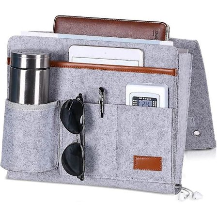 Senge Caddy, Sengeopbevaringsorganisator med 5 lommer, Fjernbetjening