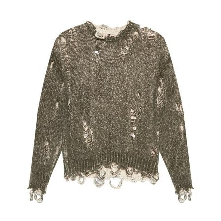 R13, Round-neck Knitwear Bruin, Dames, Maat:S